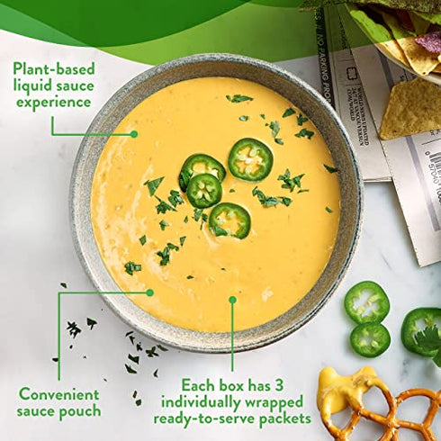 Daiya Zesty Cheddar Vegan Cheese Sauce, Dairy Free Vegan Queso Dip (Pack of 1)