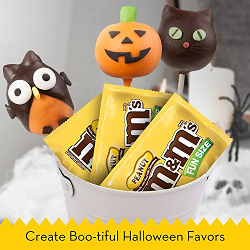 M&M'S Peanut Chocolate Candy Fun Size 10.57-Ounce Bag