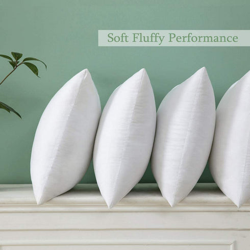 MIULEE Throw Pillow Insert Hypoallergenic Premium Pillow Stuffer Sham Square for Decorative Cushion Bed Couch Sofa 24x24 Inch