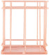Vbestlife Storage Basket, Rose Gold Iron Storage Basket Organizer Storage Holder Desktop Decor for Home/Office(B)