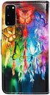 Samsung S20 5G Case,Galaxy S20 5G Case,Bcov Butterfly Dream Catcher Leather Flip Case Wallet Cover with Card Slot Holder Kickstand for Samsung Galaxy S20 5G