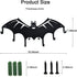Bat Key Holder for Wall Halloween Theme Metal Key Rack with 6 Hooks Coat Hat Organizer Hanger for Entryway Hallway Kitchen Office Decorative Black 16.5 x 9.4 Inch
