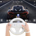 Steering Wheel for Wii Controller, 2 pcs White Racing Wheel Compatible with Mario Kart, GEEKLIN Game Controller wheel for Nintendo Wii Remote Game-White