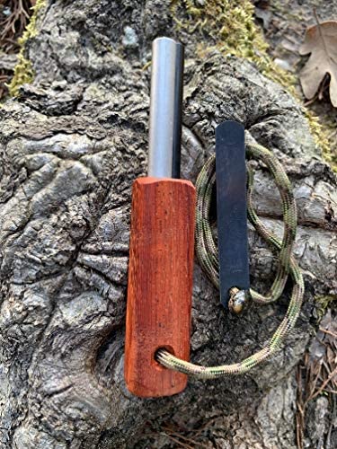 Fire Fast Fire Fly. European Fire Steel Ferro Rod and Magnesium. Compact Feather Weight Emergency Fire Starter for Camping, Backpacking, Hiking.