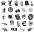 Gothic Stickers, 50 Pcs Goth Vinyl Sticker Pack, Waterproof Skeleton Stickers for Laptops, Water Bottles, Phone Case, Skull Stickers Decals for Teens and Adults