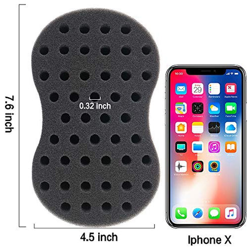 Small Holes Twist Sponge for Men Afro Hair Sponge Brush Big Curl Dreading Curling Sponge for Women Twist Barber Tool
