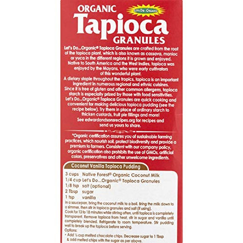 Edward & Sons Edward Sons Let s Do Organic Organic Tapioca Granules 6 oz 170 g