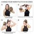 Qunlinta Messy Bun Hair Piece, Hair Bun Thick Updo Scrunchies Hair Extensions Ponytail Hair Pieces for Women Girls Light Brown Mix Ash Blonde