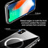 amCase Clear Case with Built-in Magnets Compatible with MagSafe, iPhone X/Xs (5.8"), Support Wireless Charging and Magnetic Stand, Strong Magnetic, Shockproof Protective