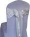 WELMATCH Ivory Satin Chair Sashes Ties 50 pcs Wedding Banquet Party Event Decoration Chair Bows (Ivory, 50)
