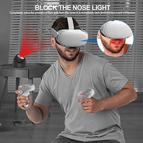 Esimen IR Illuminator Infrared Flood Light Compatible for Oculus Quest 2,Meta Quest, Hand Tracking Immersive No-Light Anti-Interference, Increase Tracking Sensitivity Reduce Drift(Black)