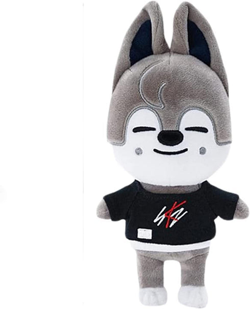 Cute Anime Plush,9.8in Plush Toys,Creative Soft Stuffed Cartoon Plush Toy Gift Toys for Kids Fans(Wolf Chan)