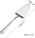 KSENDALO Wide Pie Servers Set of 5, 10.63" Stainless Steel Cake Servers, Cake Pizza Cutter Tart Dessert Slicer for Party, Silver