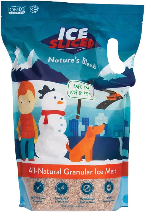 REDMOND Ice Slicer - Ice Melt Salt, Kid & Pet Safe Deicer, All-Natural Granular Ice Melt (10 LB)