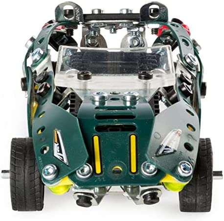 Erector by Meccano, 5 in 1 Roadster Pull Back Car Building Kit, for Ages 8 and up, STEM Construction Education Toy