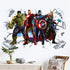 ZI XIN Superhero Wall Stickers Avengers Wall Decals Excellent Vinyl Wall Decor for Boys Room Living Room ( Size 35.4 x 23.6 inch)