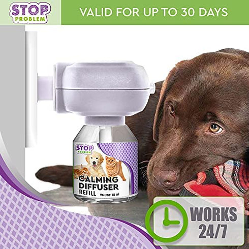 Beloved Pets Cat Calming Diffuser & Pet Anti Anxiety Products - Feline Calm Pheromones Plug in & Cats Stress Relief Comfort Help with Aggression, New Zone, Pee, Fighting with Dogs & Other Behavior