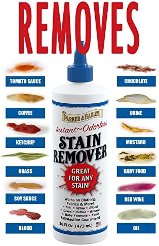 Parker and Bailey Laundry Stain Remover - Blood Cleaner for Clothing - Carpet Spot Treater - Unscented, Sulfate and Bleach Free -16oz