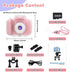 Gifts for 6 7 8 9 10 Year Old Girls Yoophane Kids Waterproof Camera Christmas Birthday Gifts Toddler Action Camera Toys for Girls Age 3-12 Underwater Video Recorder with 32GB SD Card (Pink)