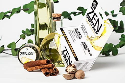 ZEN Sports Balm with Narayani Oil- Relieves Joint & Muscle Pain, Cramps, Backaches and Other Workout & Exercise Injuries, Fast-Acting, Anti-Inflammatory (0.7 oz)