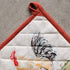 Maison d' Hermine Campagne 100% Cotton Pot Holder Set of 2 Heat Resistant Pot Holder with Loop for BBQ Cooking Baking Grilling Microwave Barbecue Spring/Summer (8"x8")