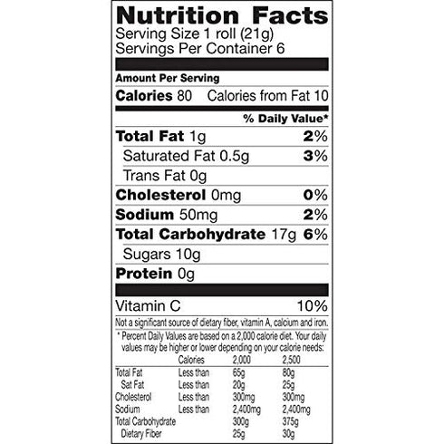 Fruit by the Foot Fruit Flavored Snacks, Variety Pack, 4.5 oz, 6 ct