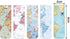 10 Pieces Magnetic Bookmarks Magnet Page Markers Assorted Book Markers Set for Students Reading (Map Syle, 2.3 x 0.8 Inch)