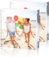Picture Frame, TWING 4x4 Inch 2 Pack Acrylic Photo Frames Horizontal Magnet Double Sided Picture Frame Set with Microfiber Cloth,10 + 10MM Thickness Clear Picture Frame Desktop Display