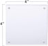 Picture Frame, TWING 4x4 Inch 2 Pack Acrylic Photo Frames Horizontal Magnet Double Sided Picture Frame Set with Microfiber Cloth,10 + 10MM Thickness Clear Picture Frame Desktop Display