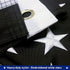 VSVO Thin Blue Line American Police Flag 4x6 ft - Embroidered Stars and Sewn Stripes with Grommets Black White and Blue USA Flags