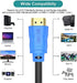 MT-VIKI 4K HDMI Cable 10ft, HDMI 2.0 Cable Cord Support 4K@60Hz, High-Speed 18Gbps, 4:4:4, Compatible for Fire TV, PS5, PS4