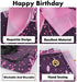 PAKBOOM Happy 90th Birthday Banner Backdrop - 90 Birthday Party Decorations Supplies for Women - Pink Purple Gold 4 x 6ft