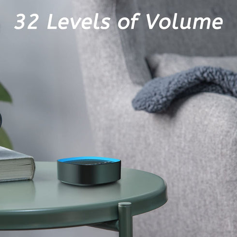 Sleepbox Sleep Sound Machines White Noise Machine with 30 Soothing Sounds 3.5 mm Headphone Jack 5 Timer Settings and 32 Precise Volume Compact Design Ideal Gift for Family Friend Baby Adult