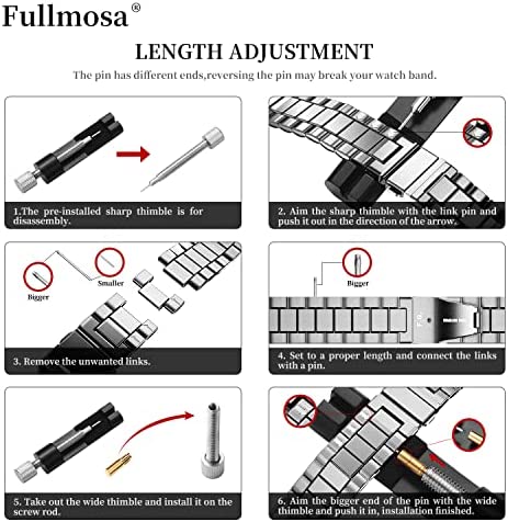 Fullmosa Compatible Apple Watch Band 42mm 44mm 45mm 49mm 38mm 40mm 41mm, Stainless Steel iWatch Band with Case for Apple Watch Series 8/7/6/5/4/3/2/1/SE/SE2/Ultra, 42mm 44mm 45mm Silver