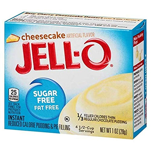 Jell-O Instant Cheesecake Sugar Free Pudding, 1 OZ ( Pack of 3)