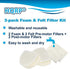 HQRP 2-pack Foam & Felt Filter Kit Compatible with Shark Navigator NV100, NV100 26, NV105, NV106, UV300, UV300 26 Upright Vacuum Cleaner, Replacement parts XFF450, XFL100