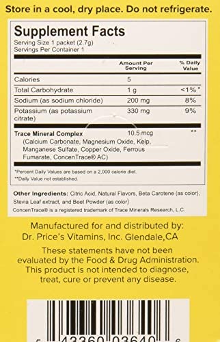 Electrolyte Mix Super Hydration Formula + Trace Minerals | New! Tropical Flavor (30 Powder Packets) Keto Drink Mix | Dr. Price's Vitamins | No Sugar, Non-GMO, Gluten Free & Vegan