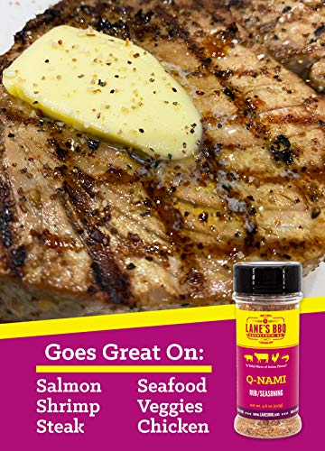Lane's BBQ Q-NAMI Rub Seasoning | Asian Flavor | Gluten Free | No MSG or Preservatives (4oz)