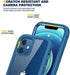 Diaclara Designed for iPhone 12/12 Pro Case, Full Body Rugged Case with Built-in Touch Sensitive Anti-Scratch Screen Protector, Soft TPU Bumper Case for iPhone 12/12 Pro 6.1" (Blue and Clear)