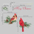 ufengke Christmas Cardinal Pine Cones Wall Stickers Birds Snowflakes Window Clings Decal for Showcase Home Decor Merry Christmas Decoration