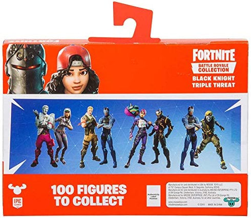 Fortnite Battle Royale Collection - Black Knight & Triple Threat - 2 Pack of Action Figures