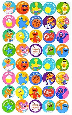 Sesame Street 400+ Fun & Reward Sticker Book | 6 Sheets | Incentive Stickers for Kids | Great for Teachers, Parents, or Caregivers | Incentives, Crafts and Scrapbooking | by Leap Year Publishing