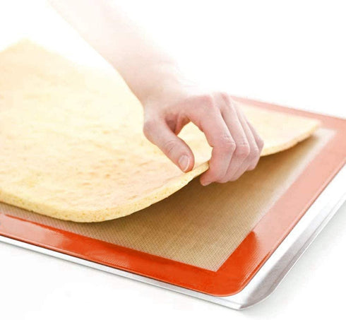 Silicone Baking Mats Set of 4(2 Half and 2 Quarter) Sheet Non Stick Reusable Silicone Pastry Baking Mat for Bake Pans & Rolling - Macaron Making Counter Mat, Dough Rolling Mat