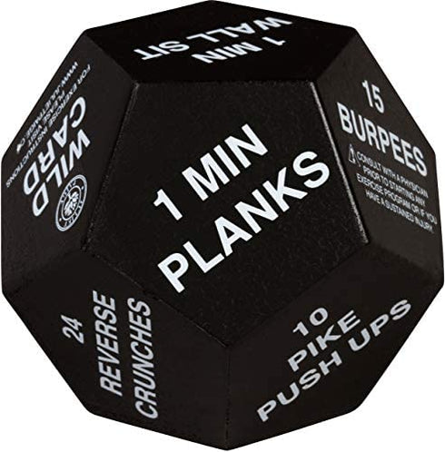 Exercise Dice for Home Fitness, Gym Workouts, WOD, Bodyweight HIIT, and Sports Training - 3 Inches in Diameter