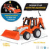 DRIVEN by Battat – Micro Backhoe Loader – Backhoe Loader with Sound Effects and Movable Parts for Kids Aged 3+