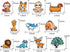 100 PCS Cute Little Animal Aesthetic Vinyl Waterproof Sticker Packs for Kids Teens Toddlers Room Decorations Adults Water Bottles Laptop Skateboard