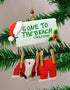 Cape Shore Santa Gone to The Beach Christmas Ornament (Regular)