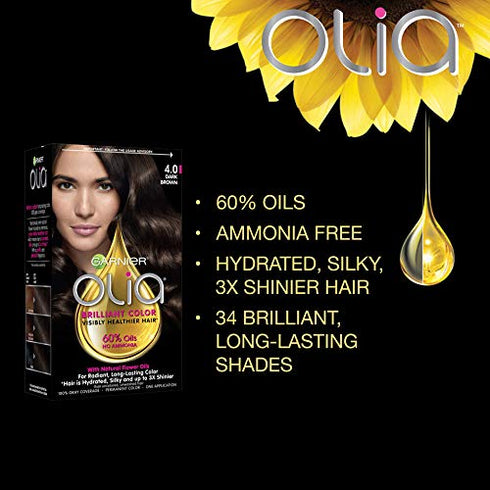 Garnier Hair Color Olia Ammonia-Free Brilliant Color Oil-Rich Permanent Hair Dye, 9.0 Light Blonde, 2 Count (Packaging May Vary)