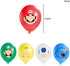 Mario Brothers Party Supplies Mario Birthday Party Supplies Mario Balloons Banner Cake Toppers for Party Decorations, Set of 57 Pcs