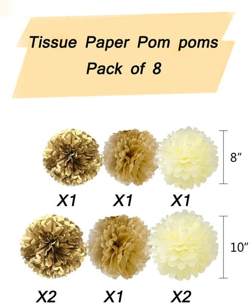 MEYSIMOON Bachelorette Party Decorations Kit Bridal Shower Supplies Gold Kit Ring Balloons,Gold Glitter Sip Sip Banner,Swirl,Paper Pom Poms,Bride to Be Sash for Hens Party Decoration